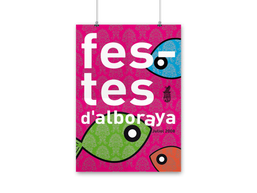 Cartel fiestas de Alboraya 2008