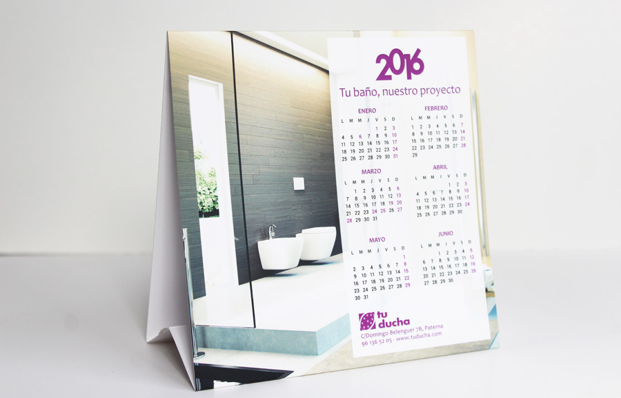 calendario 2016 tu ducha